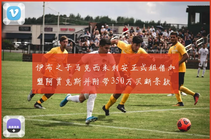 伊布之子马克西米利安正式租借加盟阿贾克斯并附带350万买断条款